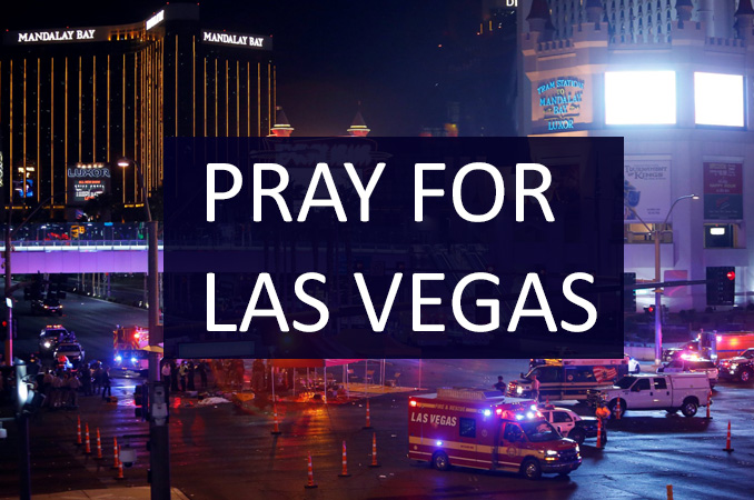 Grace Ministry Prays for Victims of Las Vegas mass shooting which killed at least 50 during Harvest Music Festival, a country music concert when a gunman opened fire from nearby Mandalay Bay Casino. 